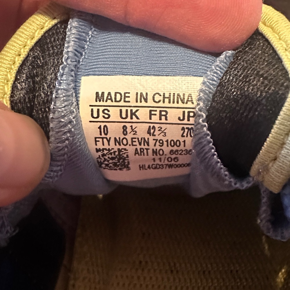 Women's Adidas Blue and Yellow Athletic Shoes - Picture 6 of 8